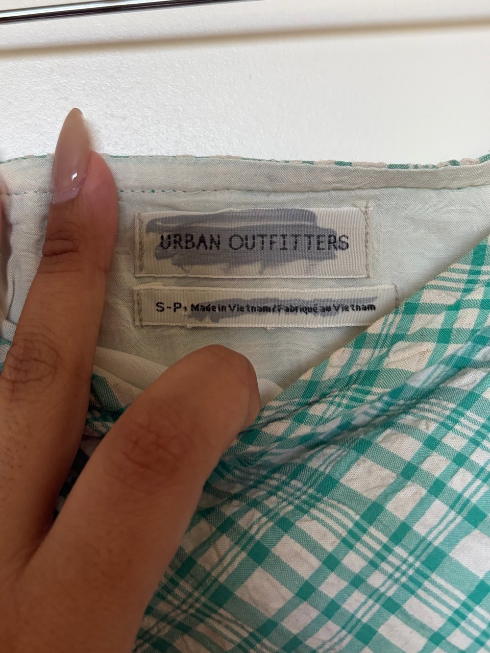 Urban Outfitters- Green Plaid Wrap Mini Skirt - Picture 5 of 7